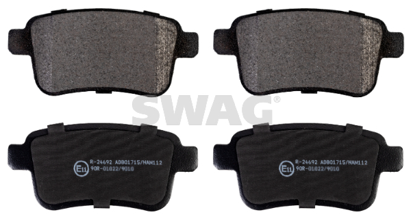 set placute frana,frana disc 60 91 6897 SWAG